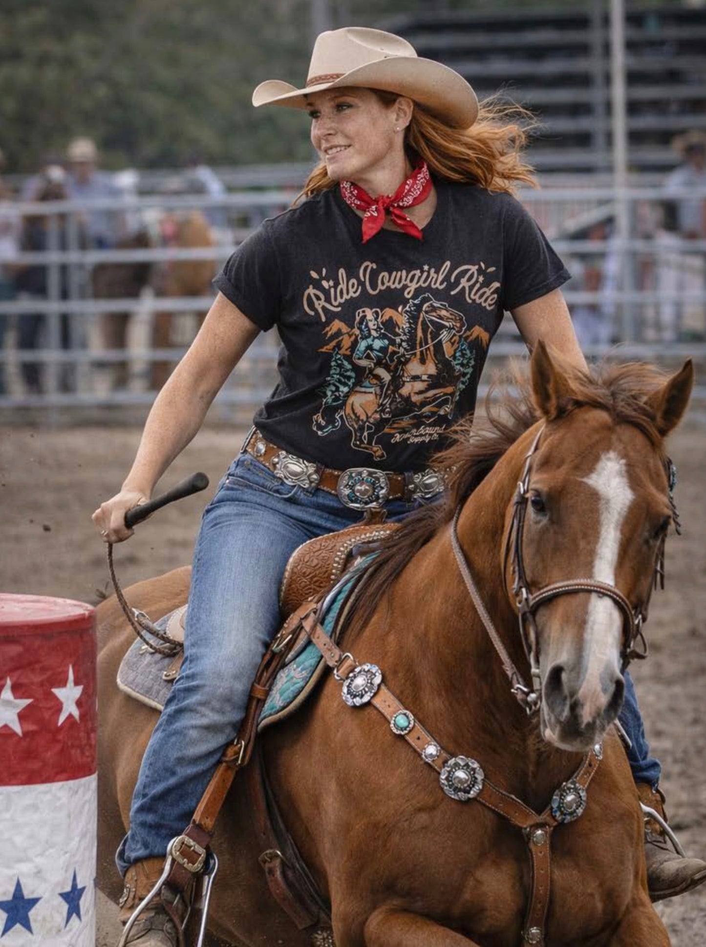 Northbound Ride Cowgirl Ride Tee SPN