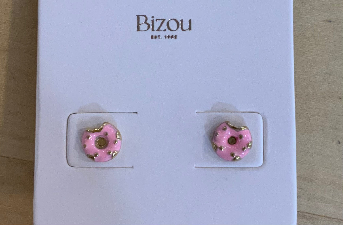 Bizou Mini Golden Donut Stud Earrings