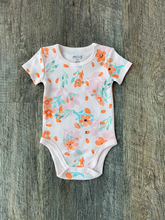 MID Pink Floral Bodysuit
