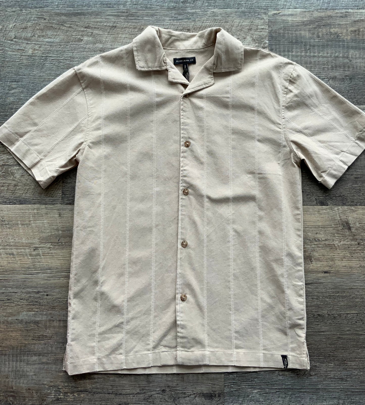 Silver Jeans Co. Men’s Beige Collar Shirt SP
