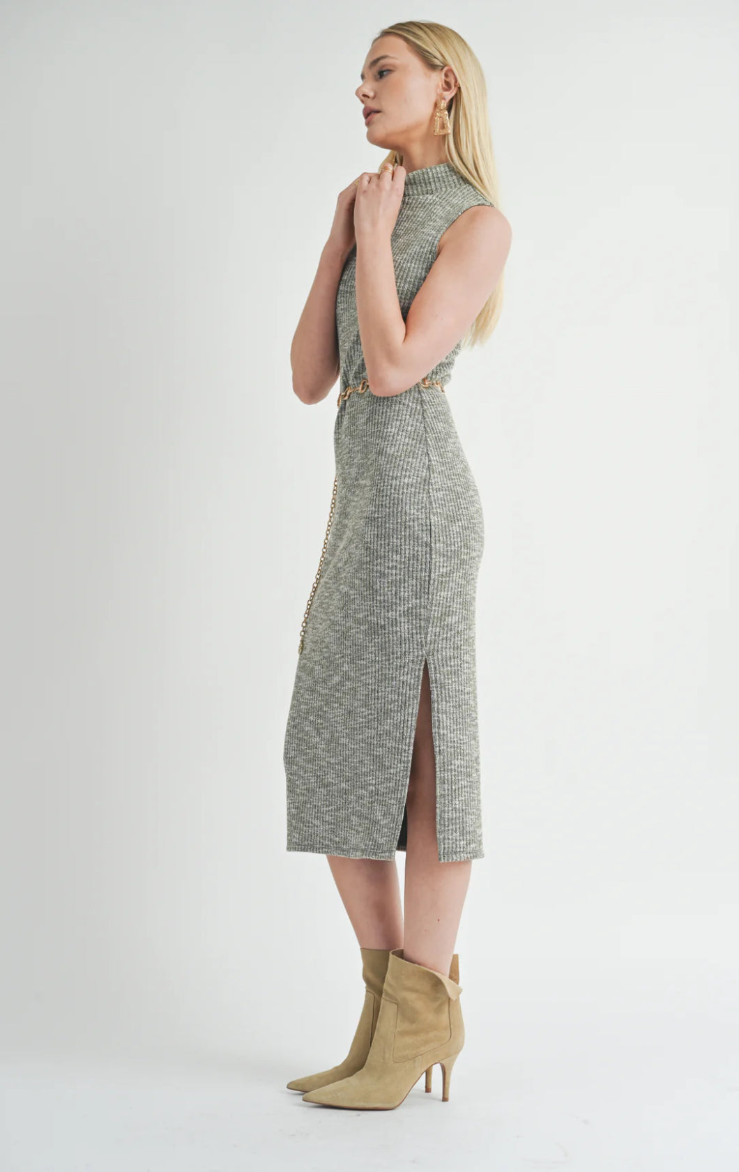 Sage The Label On The Path Turtleneck Midi Dress - FA24