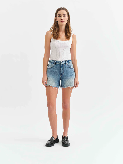 Daze Crossroad Mid Rise Loose Shorts SPN