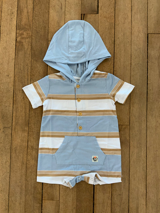 MID Stripped Romper with Hood SPN