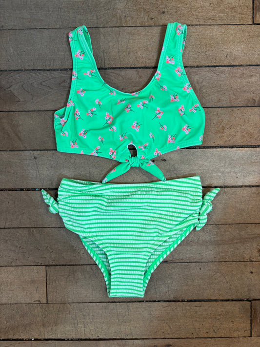 MID Green Floral Bikini Swimsuit SPN