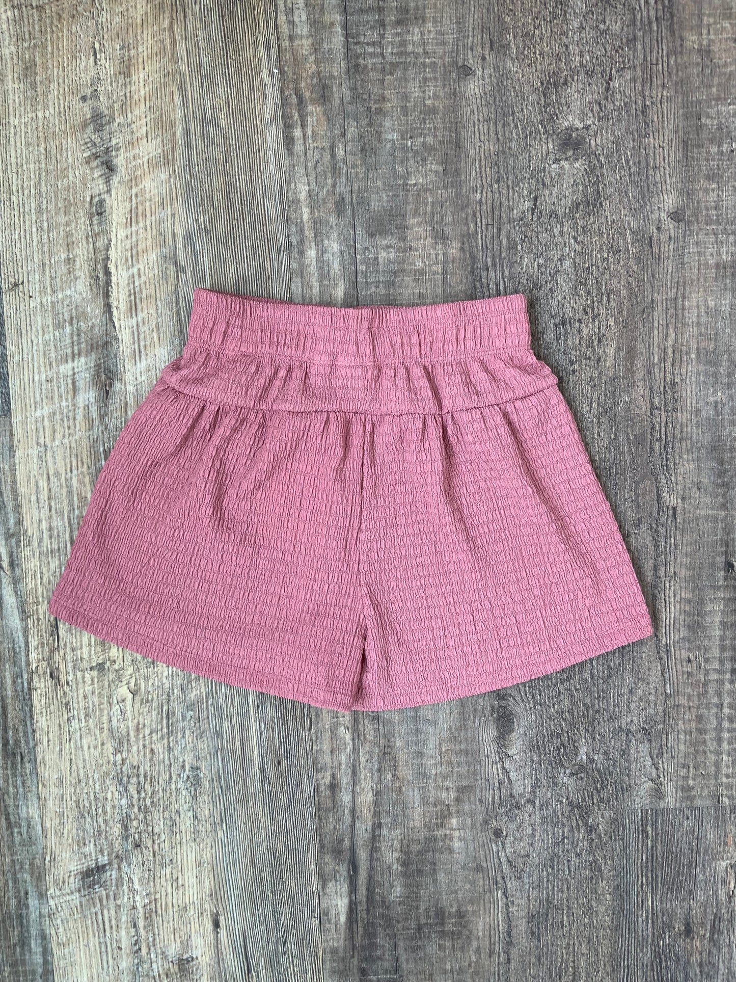 MID Crinkle Knit Rose Shorts SPN