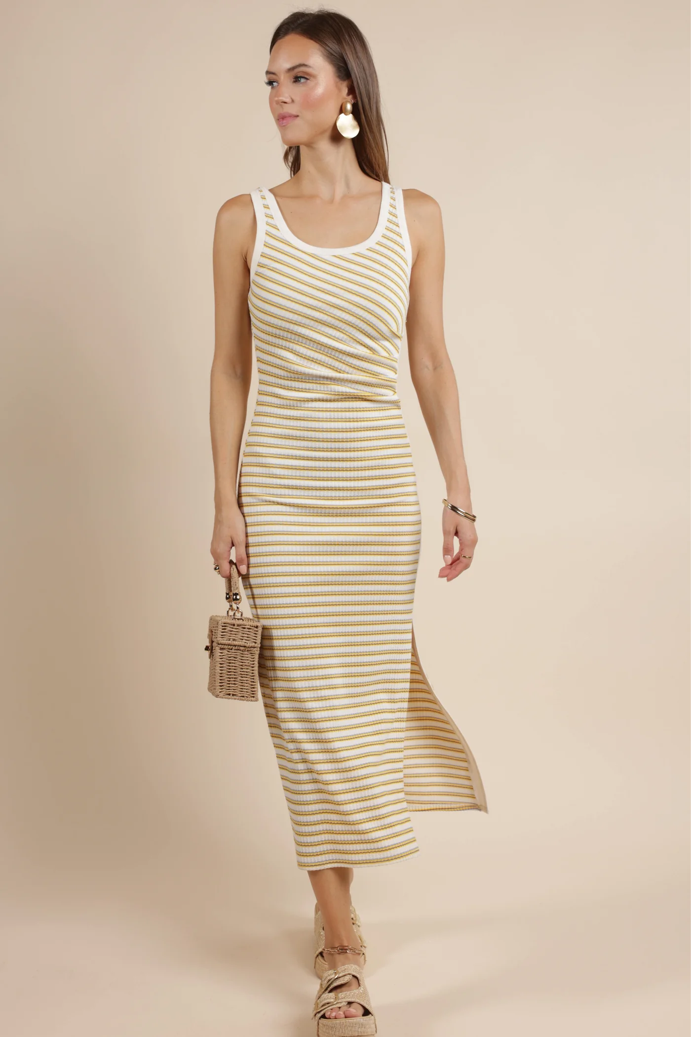 Sage the Label Little Things Ruched Stripe Knit SPN