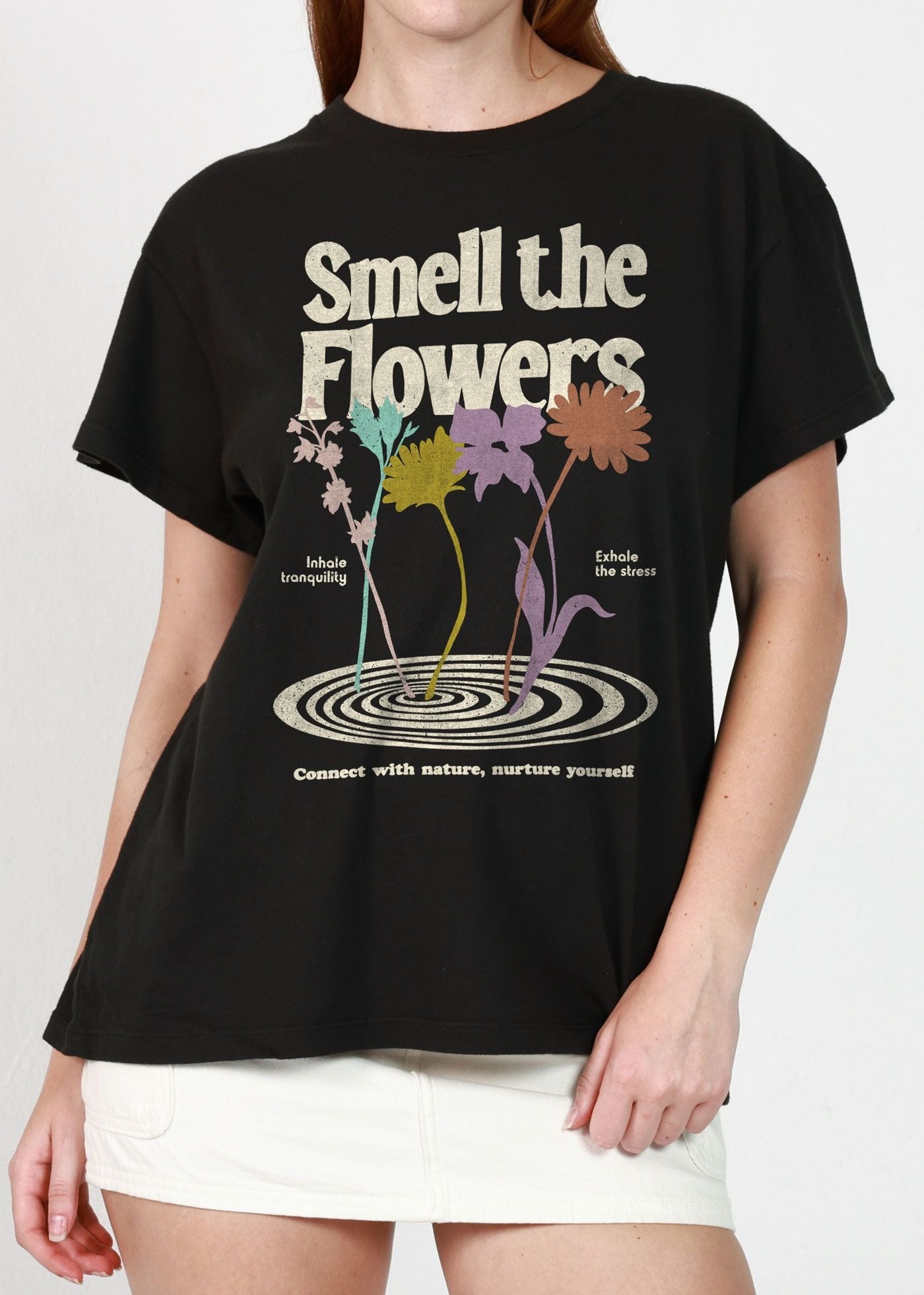 Girl Dangerous Smell the Flowers Tee SP