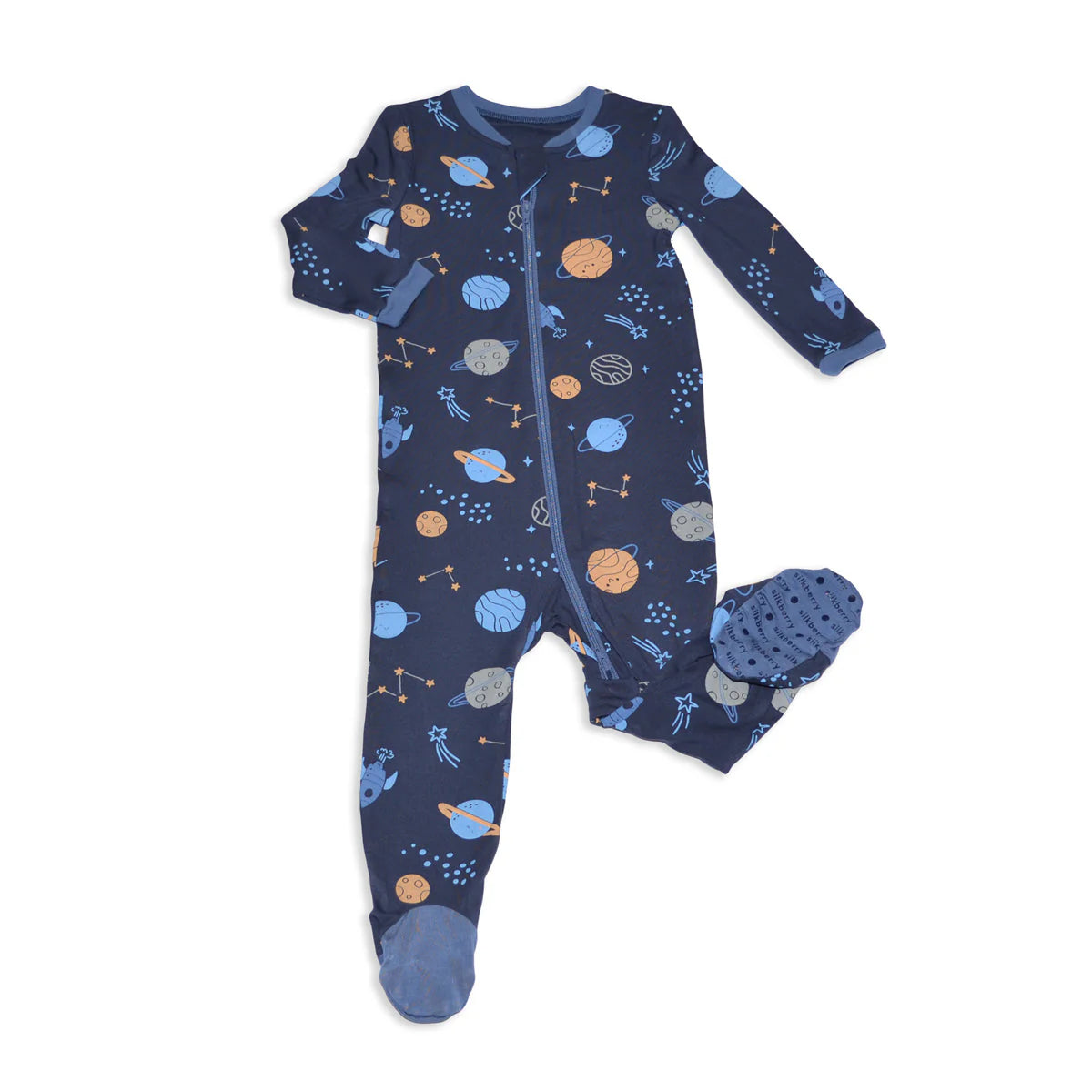 Silkberry Bamboo Lost In Space Footed Sleeper SP