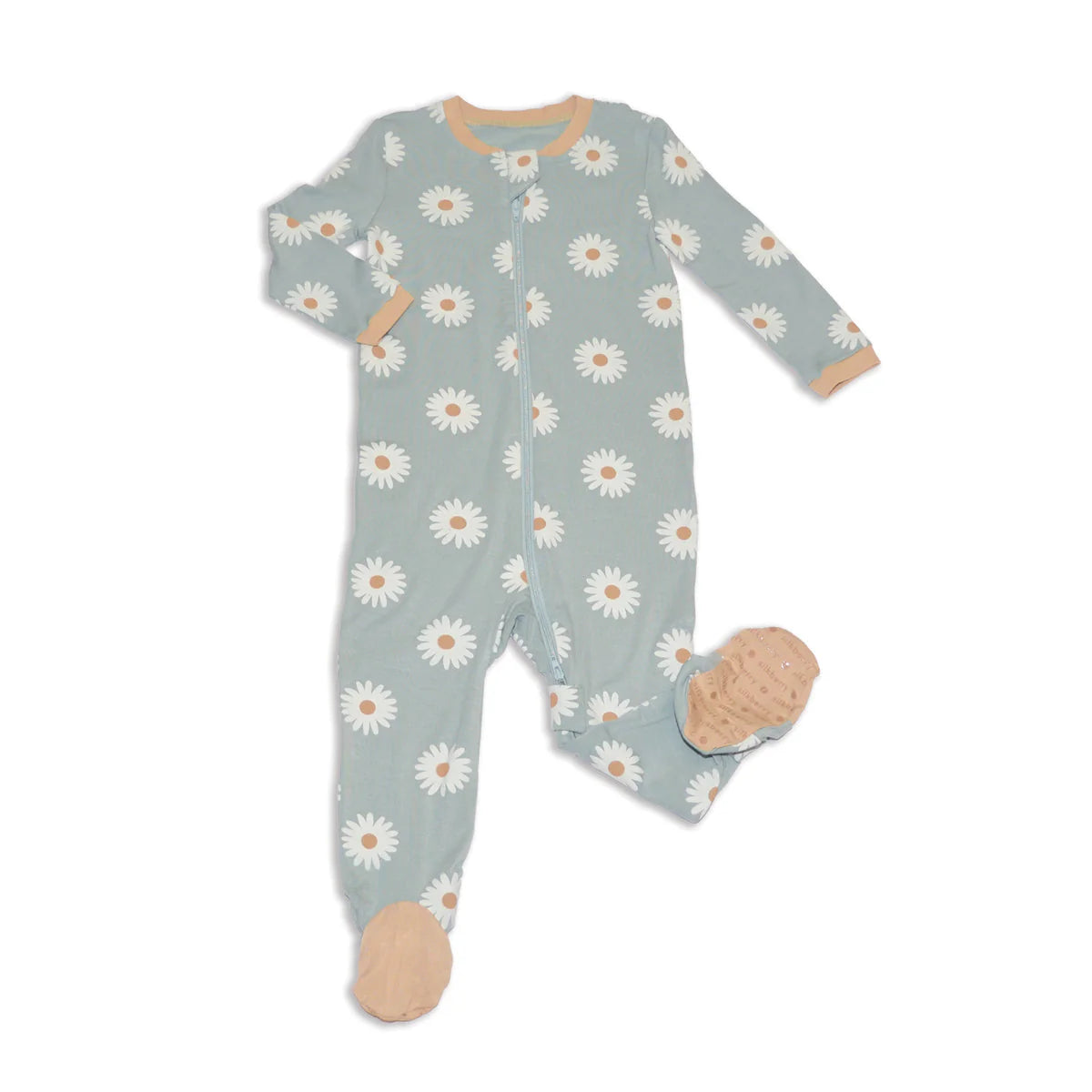 Silkberry Bamboo Daisy Footed Sleeper SP
