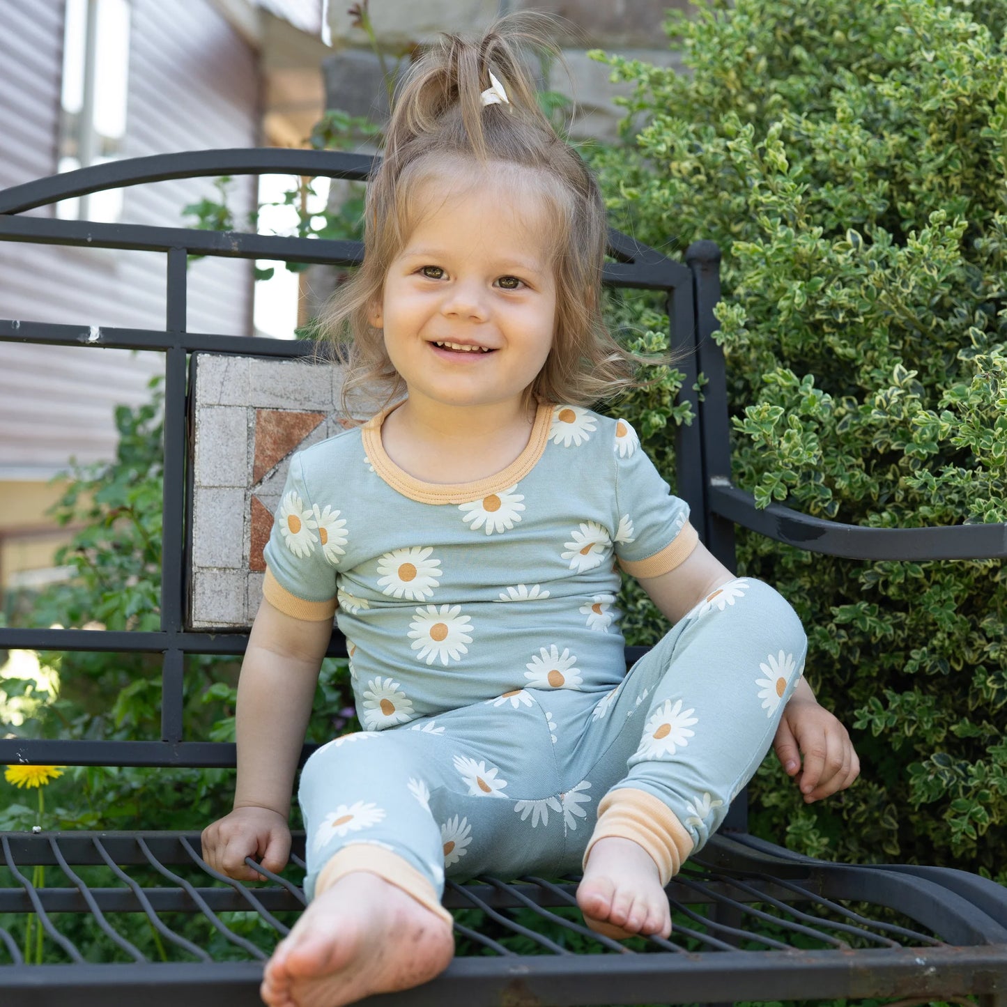 Silkberry Bamboo Daisy Pajama Set SP