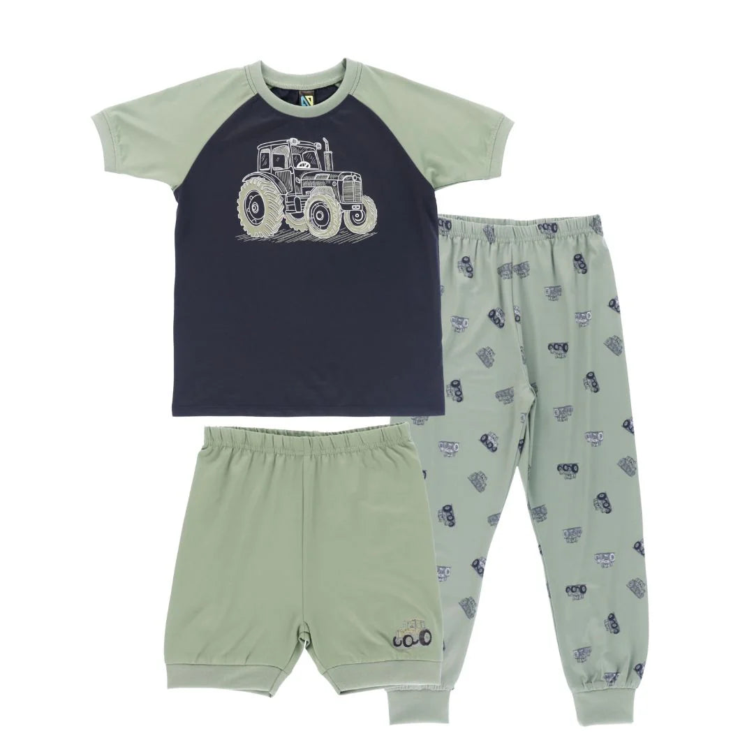 Nano 3 Piece Tractor Pajama Set SPN