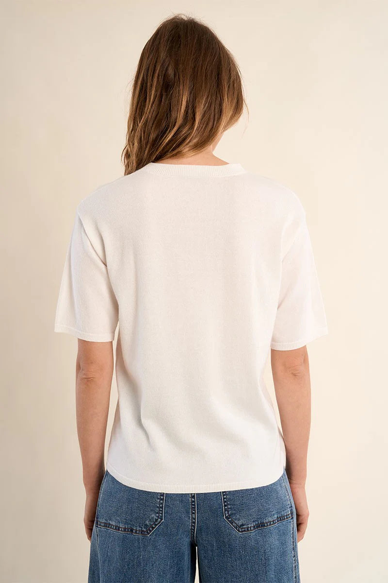 Molly Bracken Off-White Knit Top SP