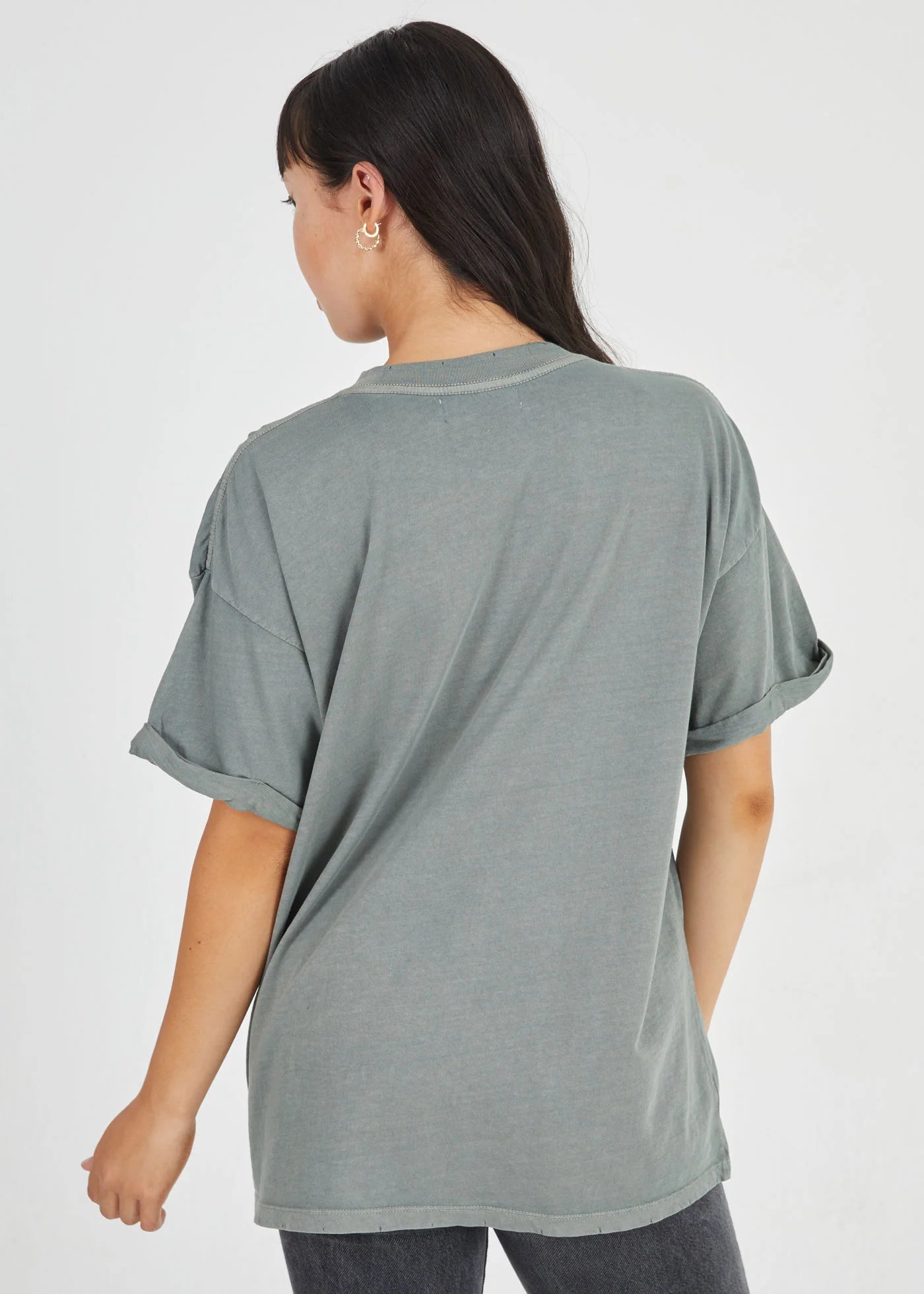 Girl Dangerous Army Green Boyfriend Tee SP