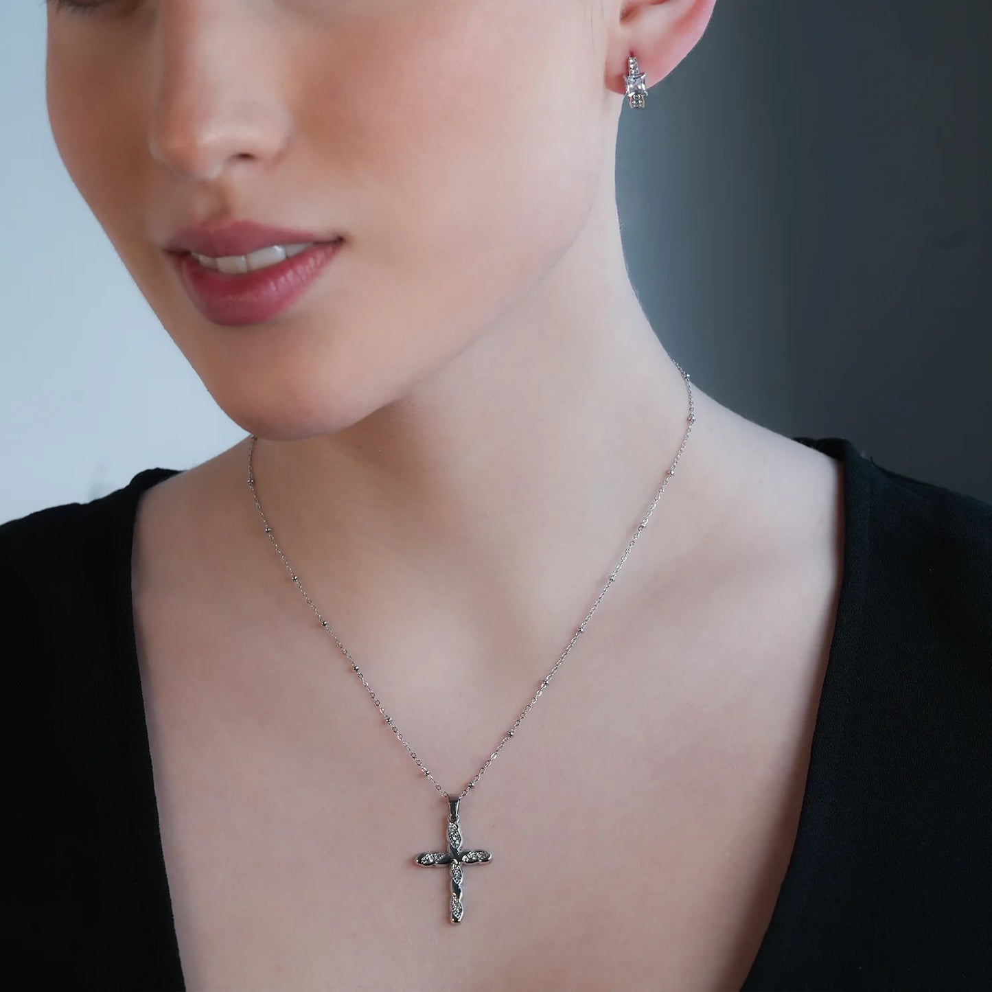 Hackney Nine Chamonix Cross Necklace