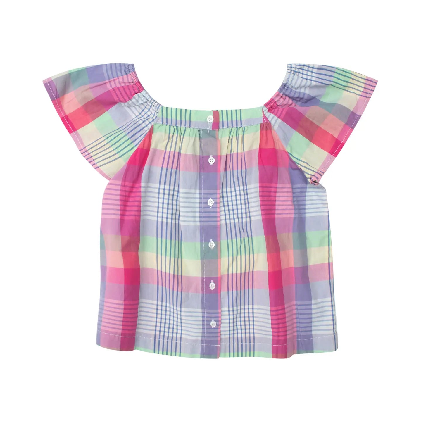 Silver Flutter Short Sleeve Top SPN