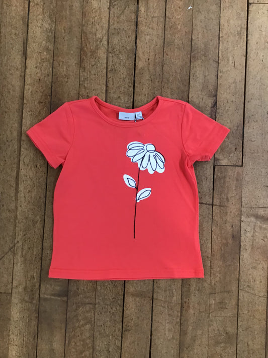 MID Coral Red Flower Tee SPN