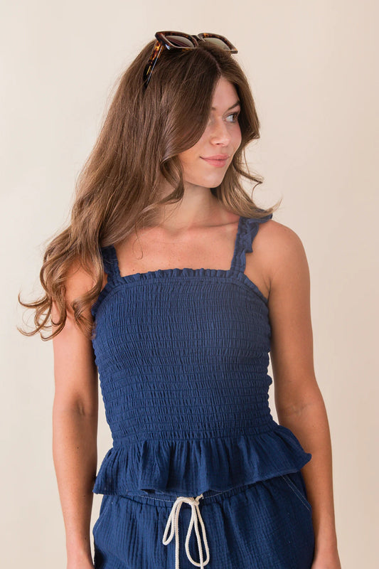 Sage the Label Breezy Lane Ruffle Top SPN