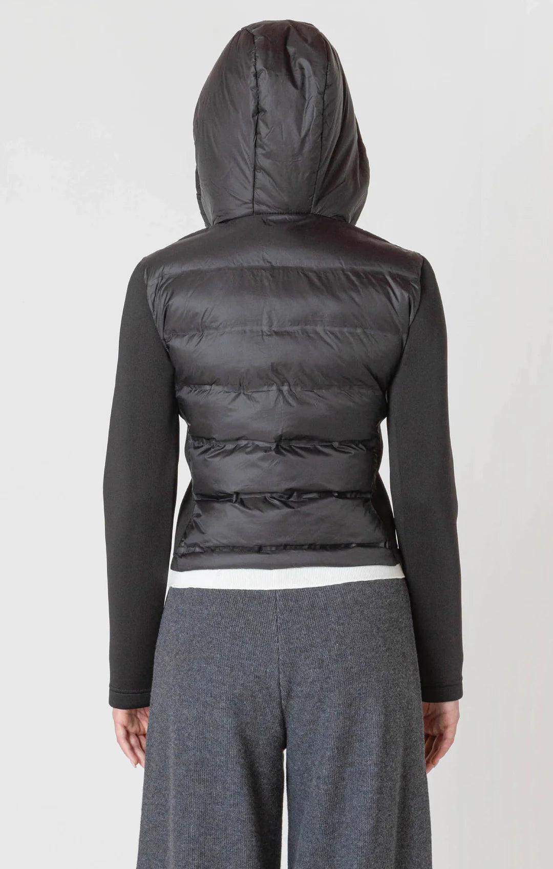 Room 34 Mixed Fabric Puffer Jacket FN