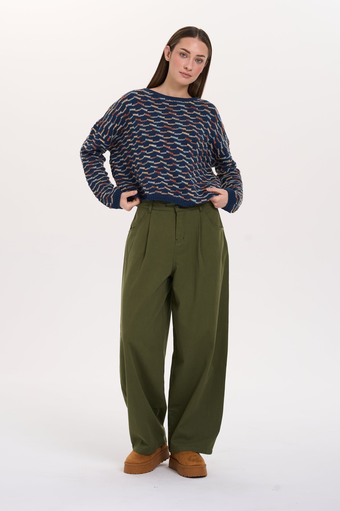 24 Colours Blue/ Multicolour Pullover 02-08