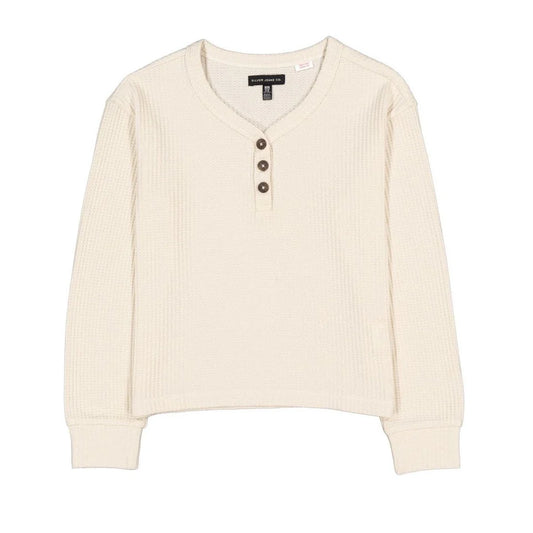 Silver Jeans Off White Thermal Knit FN