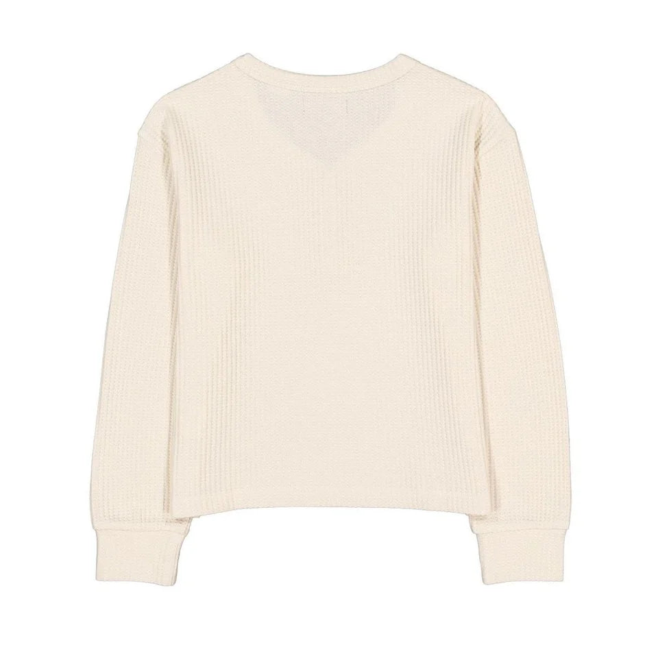 Silver Jeans Off White Thermal Knit FN