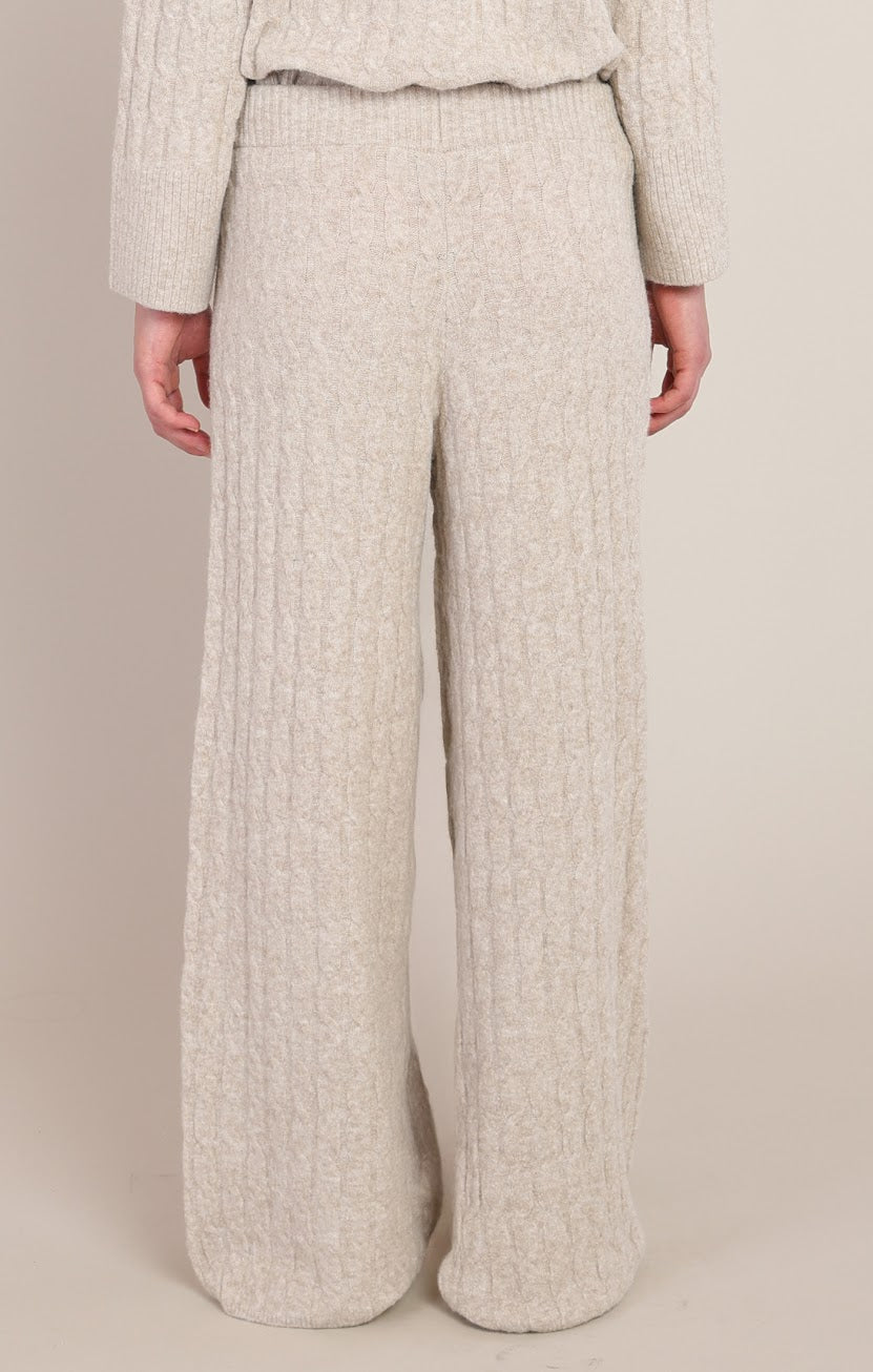 Room 34 Beige Cable Knit Pant 02-09