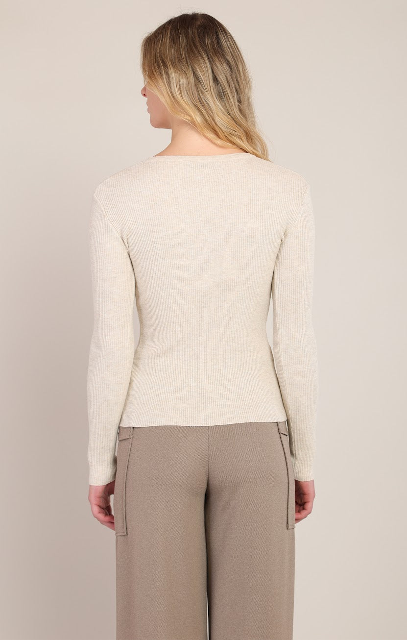 Room 34 Ribbed Sweater Top 02-09