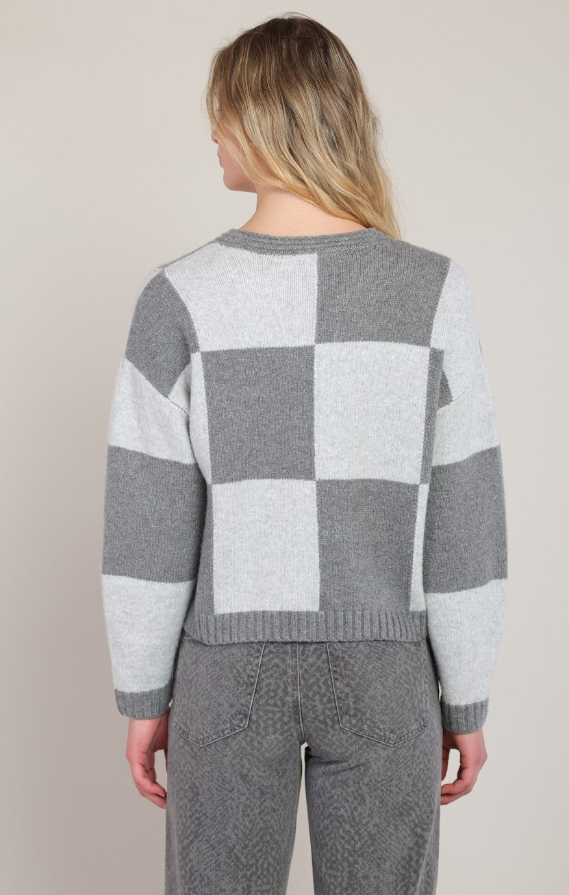 DEX Grey Colourblock Sweater 02-09