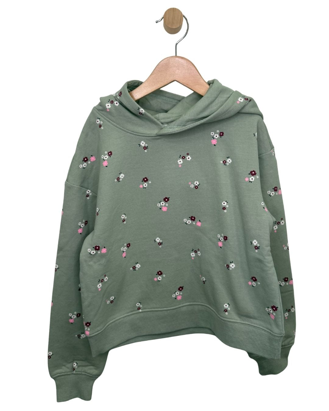 MID Sage Floral Hoodie 02-09