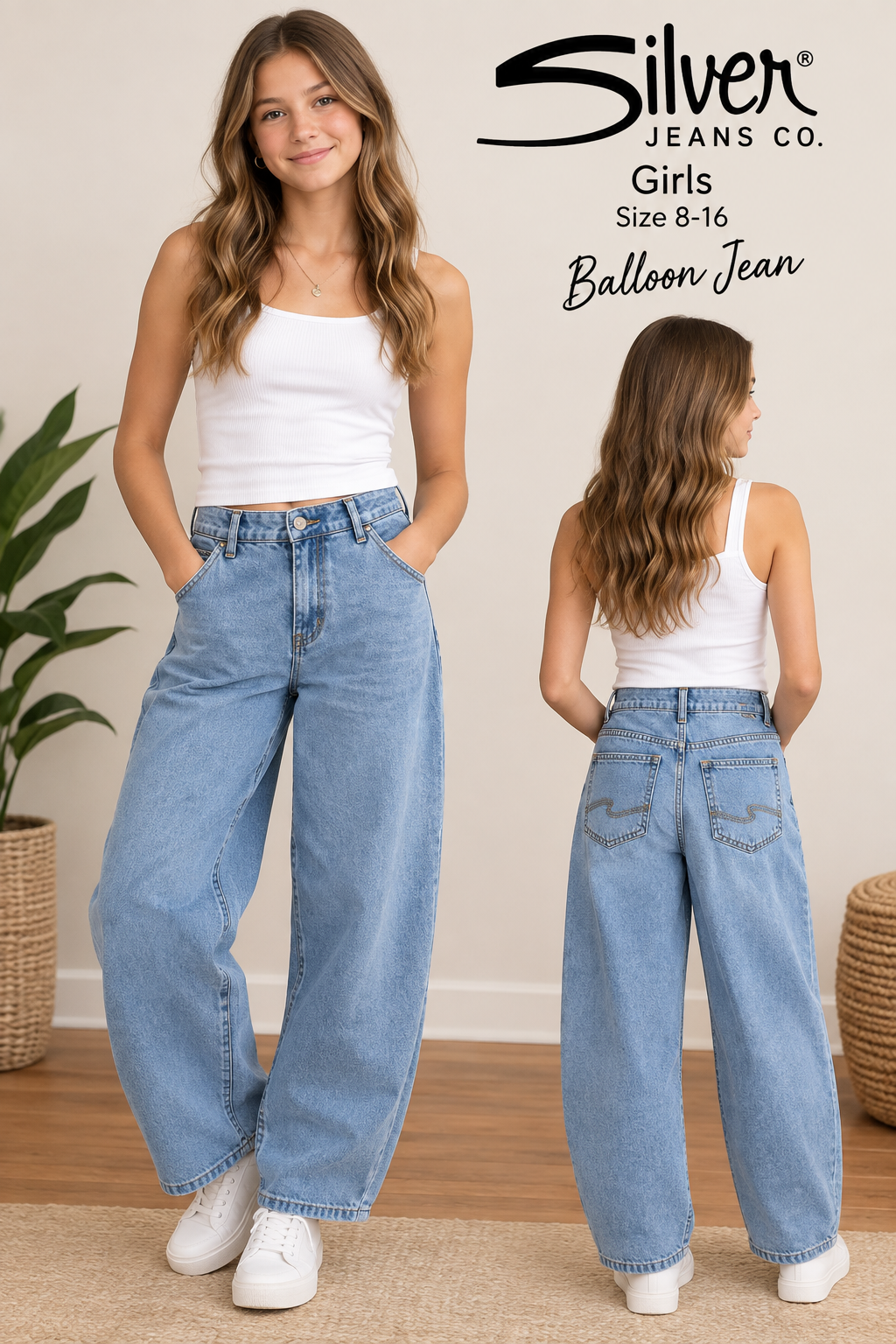 Silver Jeans Avril Balloon Jeans 09-02