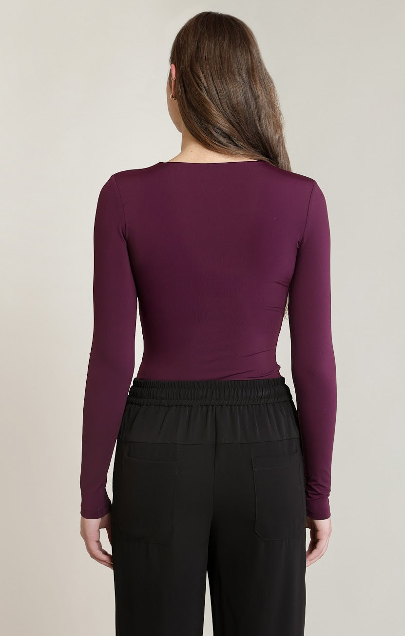 DEX N-Neck Plum Bodysuit 02-09