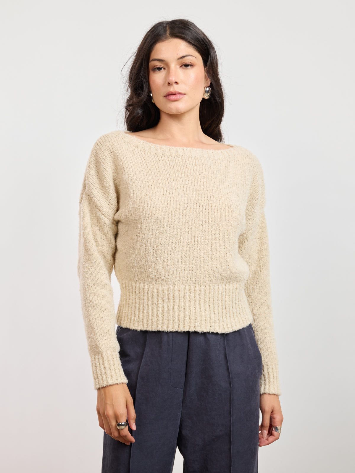 Sage the Label Indira Boat Neck Sweater 02-10