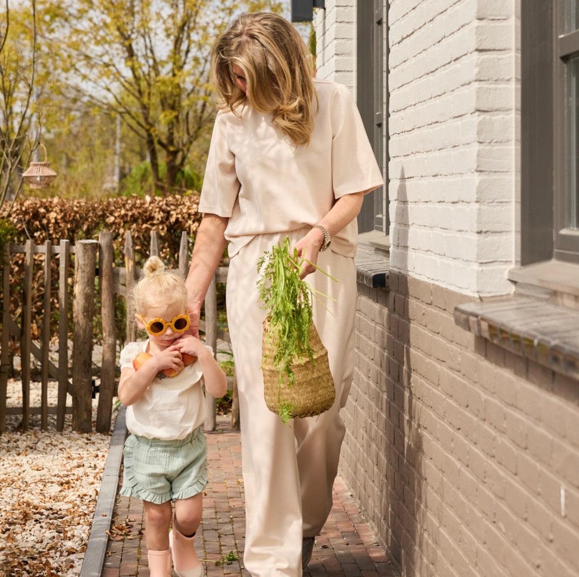 Dirkje Green Muslin Shorts SP