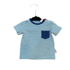 Little Bampidano Blue Striped Tee-SP23
