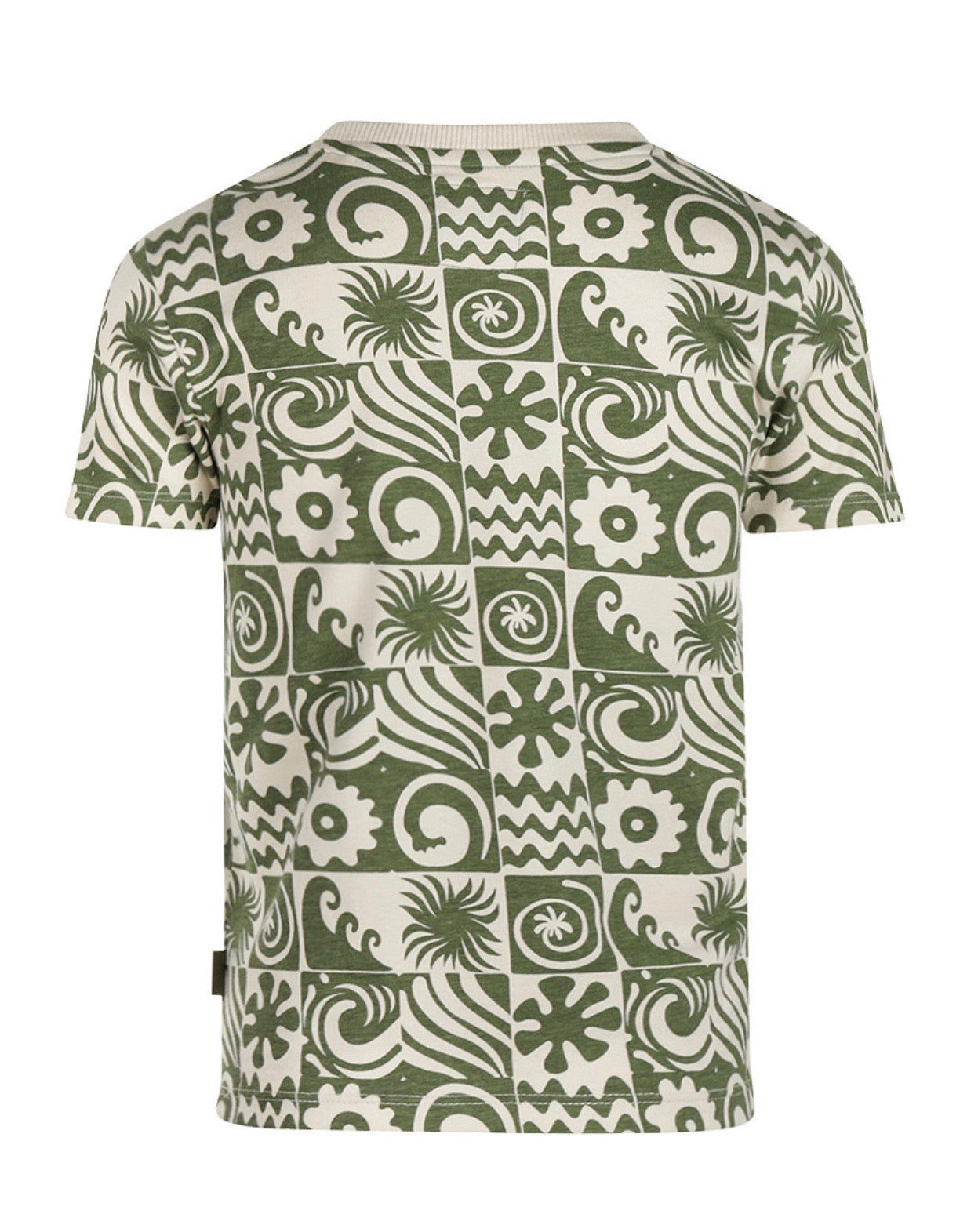 Koko Noko Olive Green Patterned T-Shirt SP