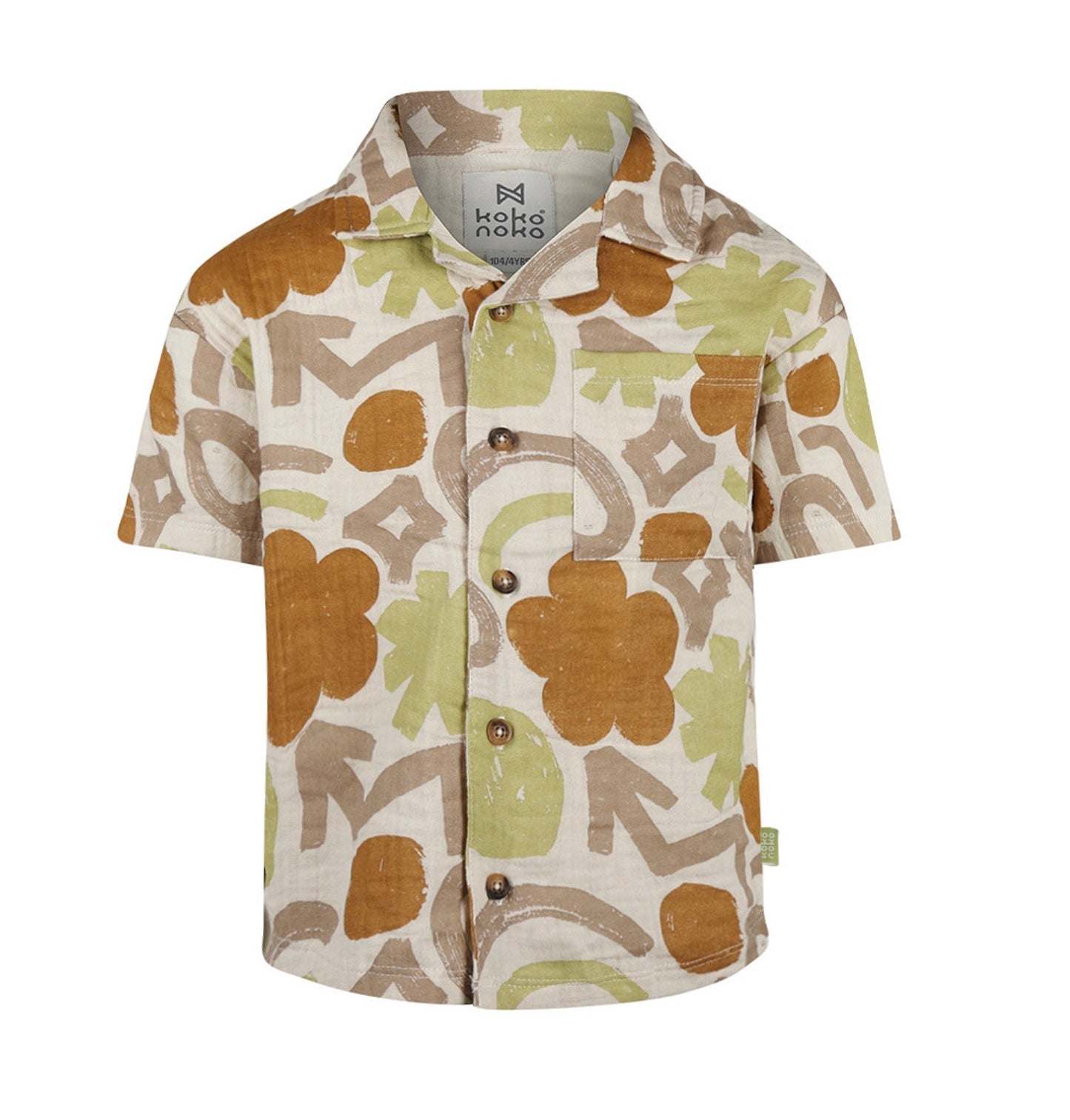 Koko Noko Patterned Linen Shirt SP