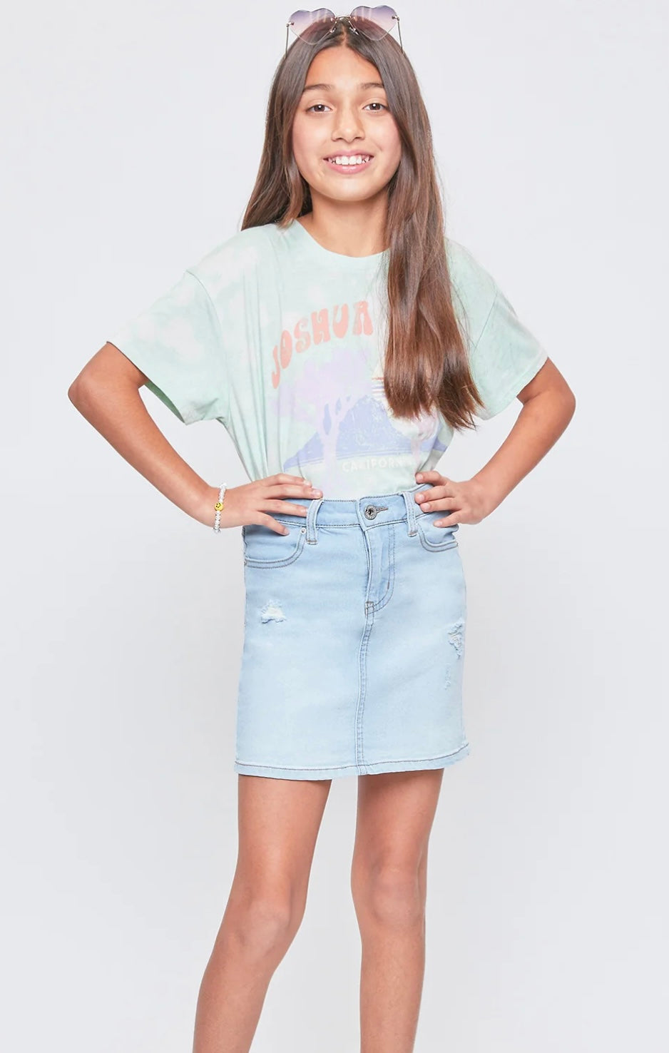 YMI High-Rise Denim Skirt W24
