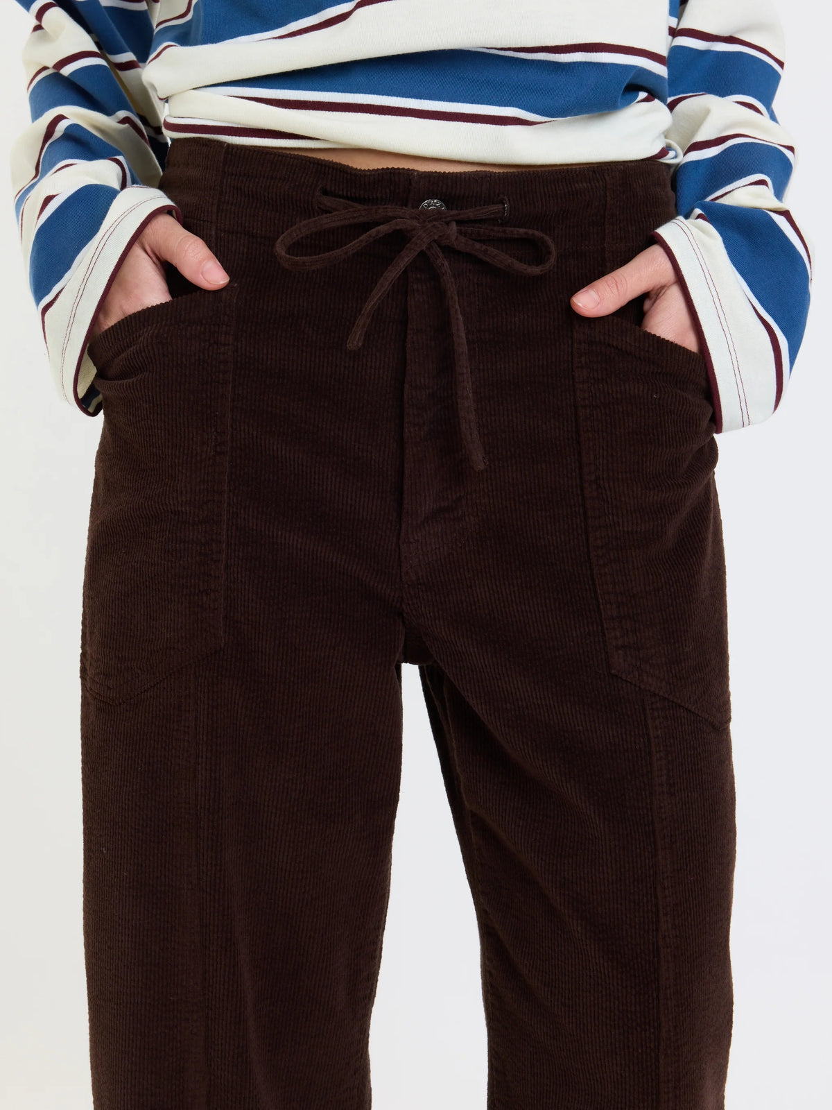 DAZE Chocolate Chord Villa Barrel Pant 02-09