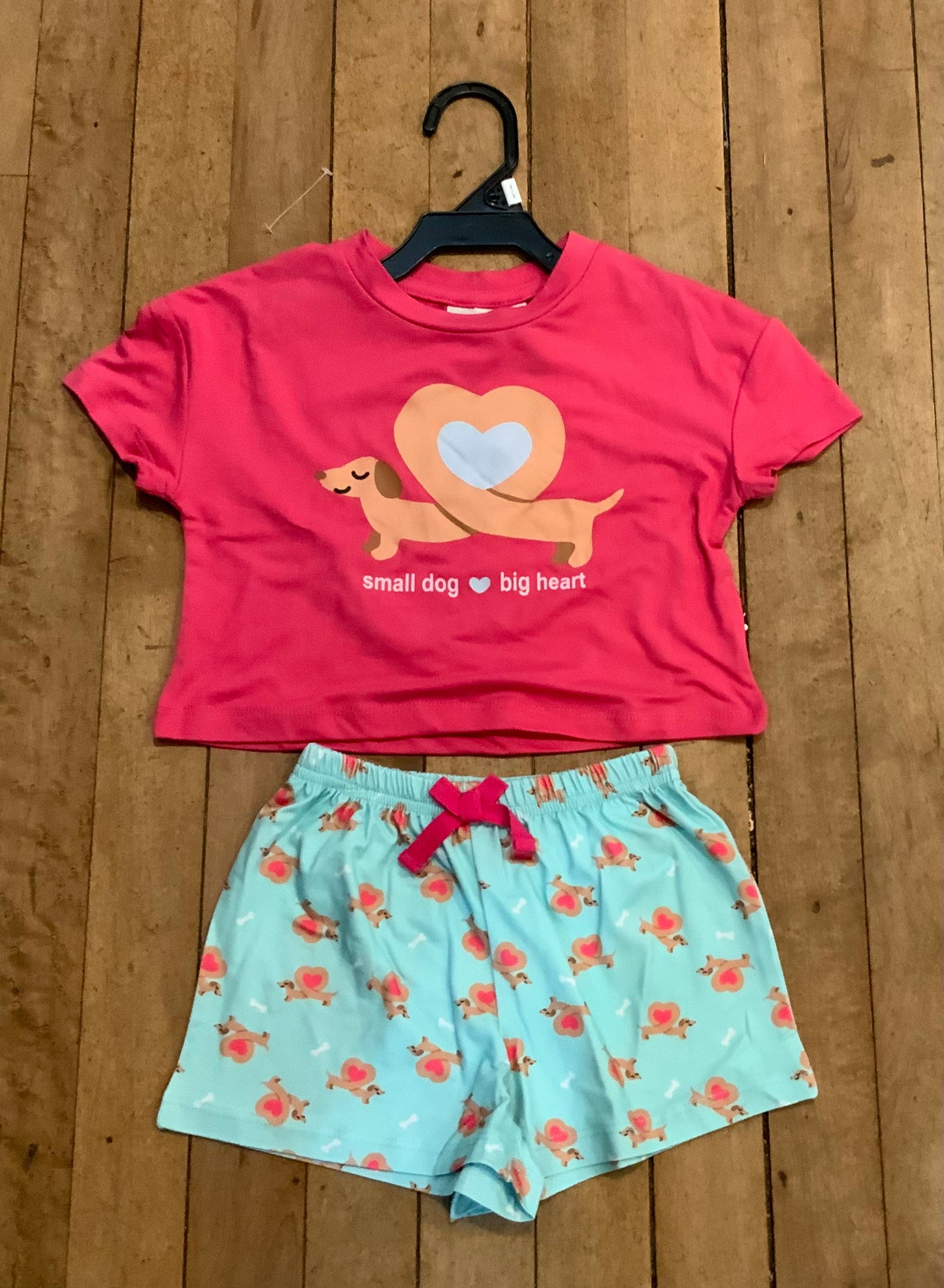 MID Small Dog Big Heart 2-Piece Short Pajama Set SP24