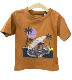 Minymo Boys Graphic Tees SU23 Brown