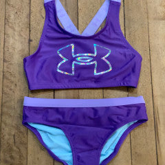 Under Armour 2-Piece Purple Swimsuit SP23