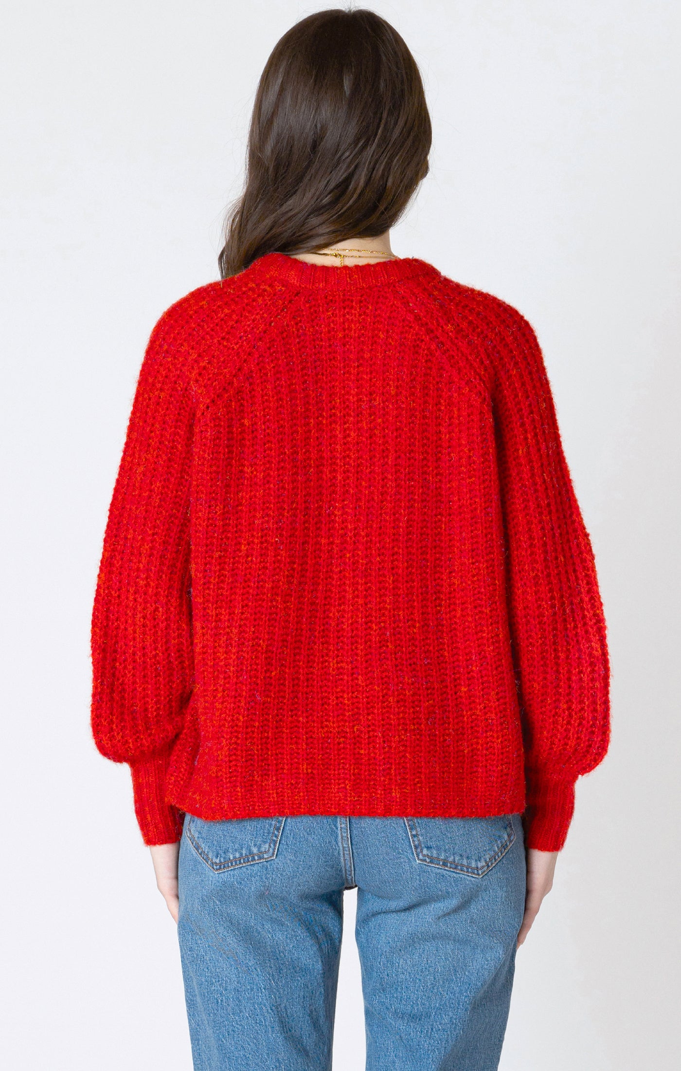 Dex Red Textured Cardigan FN