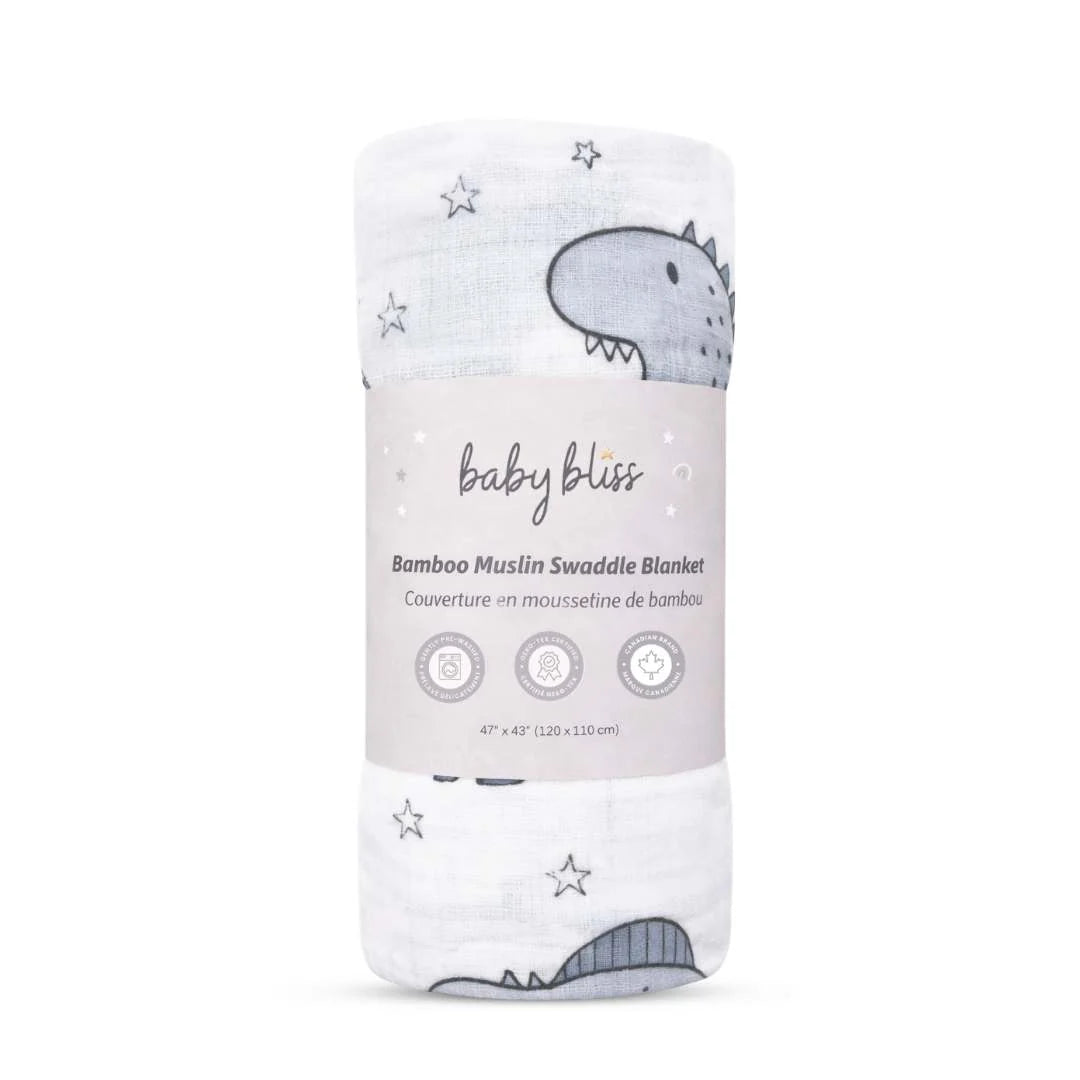 Baby Bliss Bamboo Muslin Swaddle Blanket
