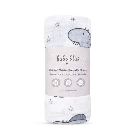 Baby Bliss Bamboo Muslin Swaddle Blanket