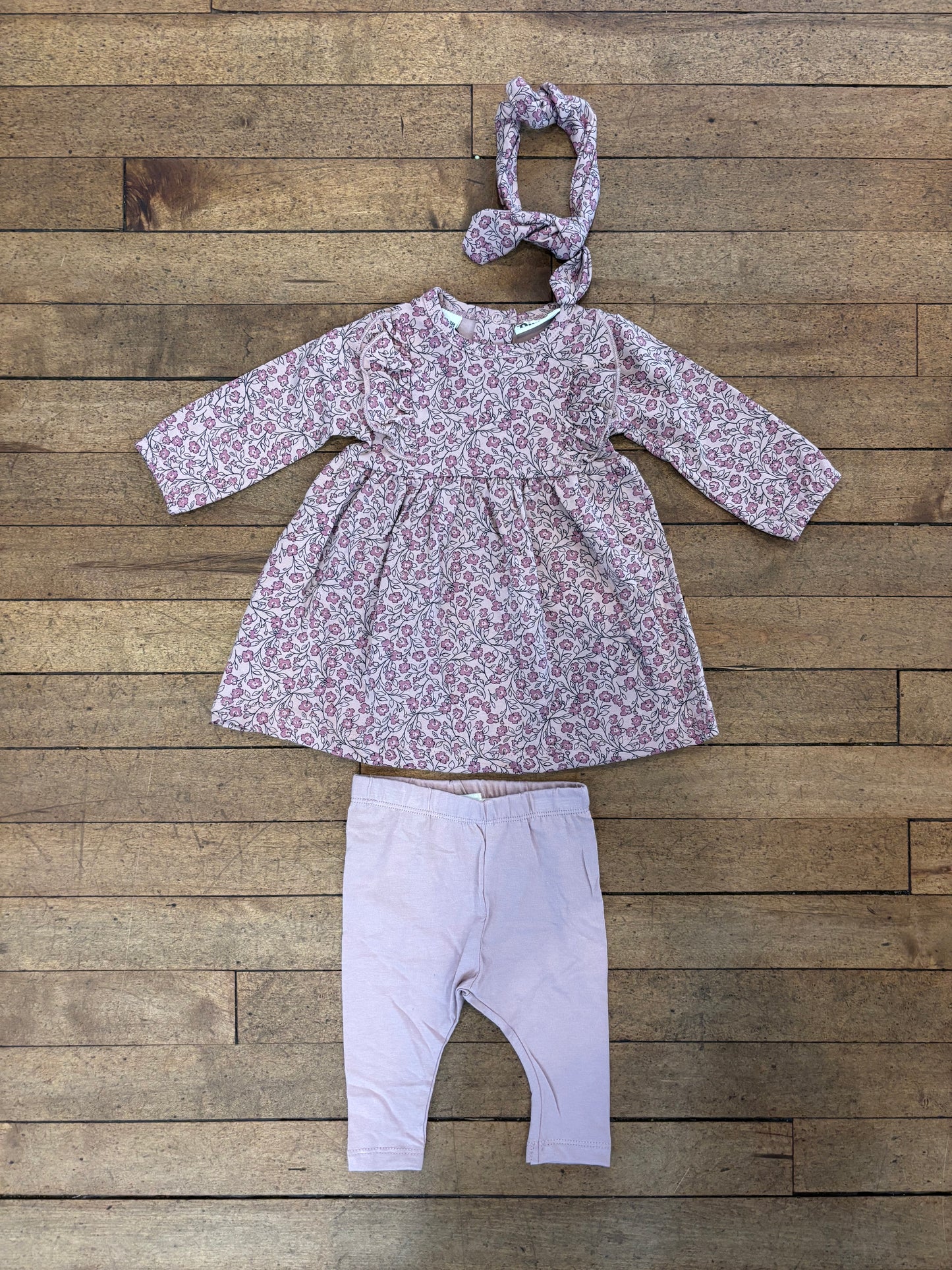 Dirkje Purple Floral Dress Set FN
