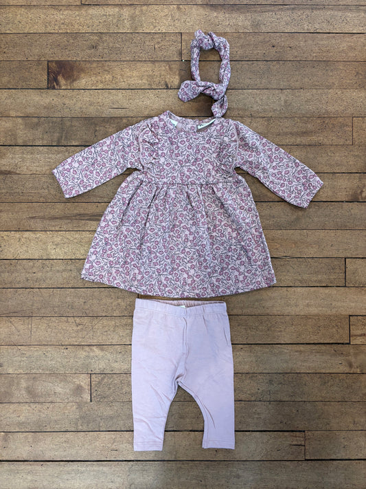 Dirkje Purple Floral Dress Set FN