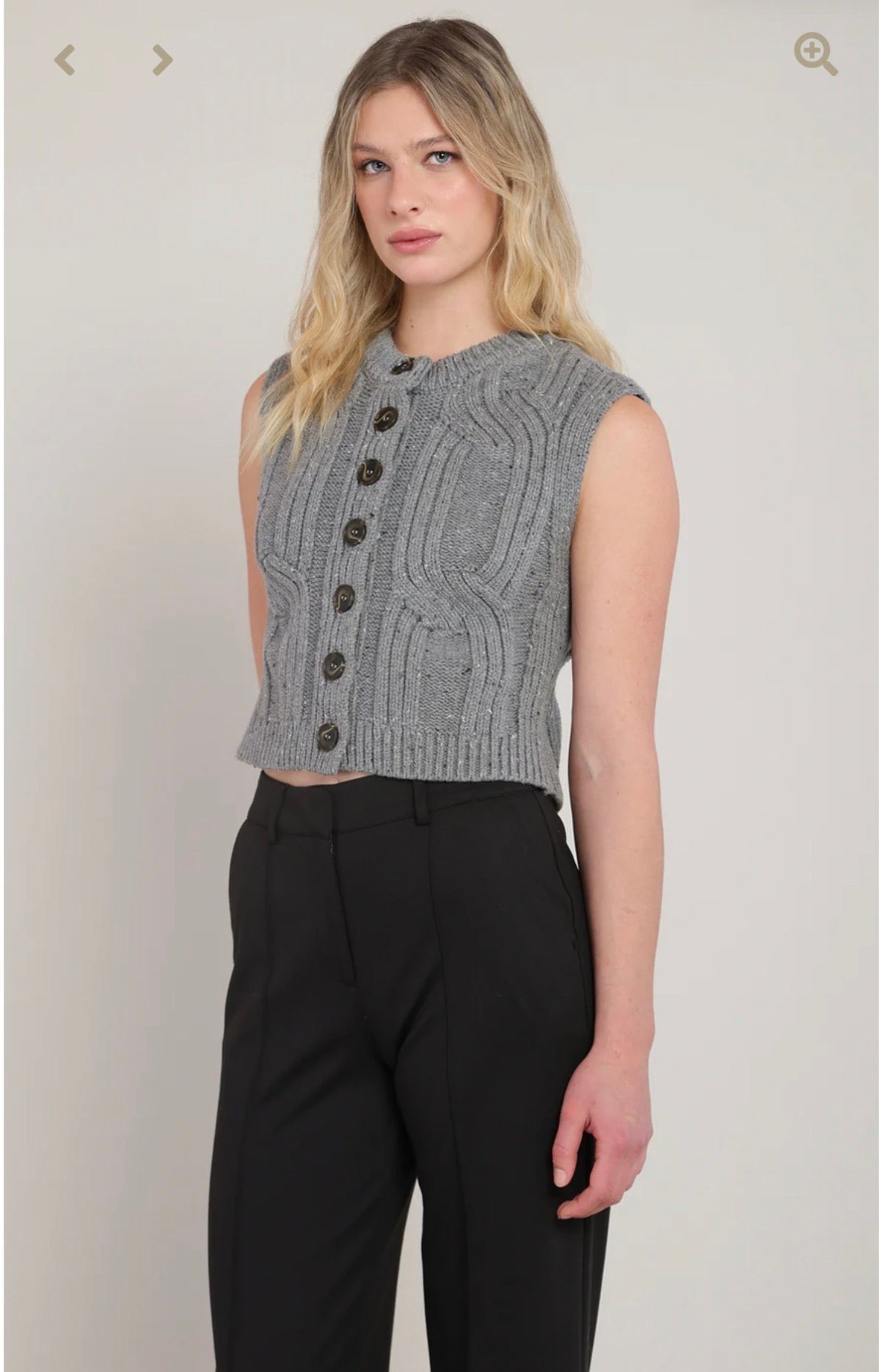 Room 34 Grey Sweater Vest 02-08