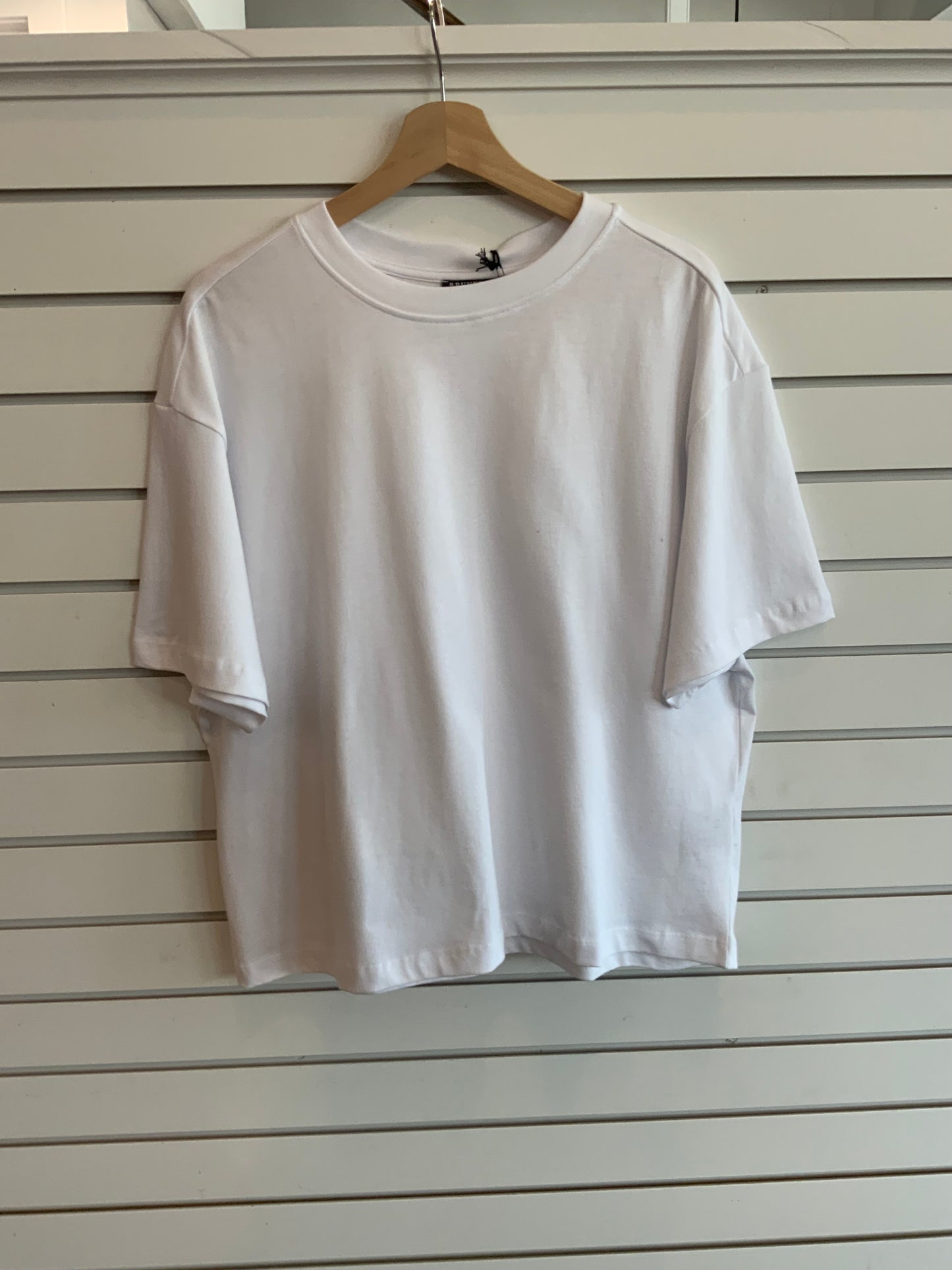 Brunette the Label Boxy Fit Tee WHITE 02-07