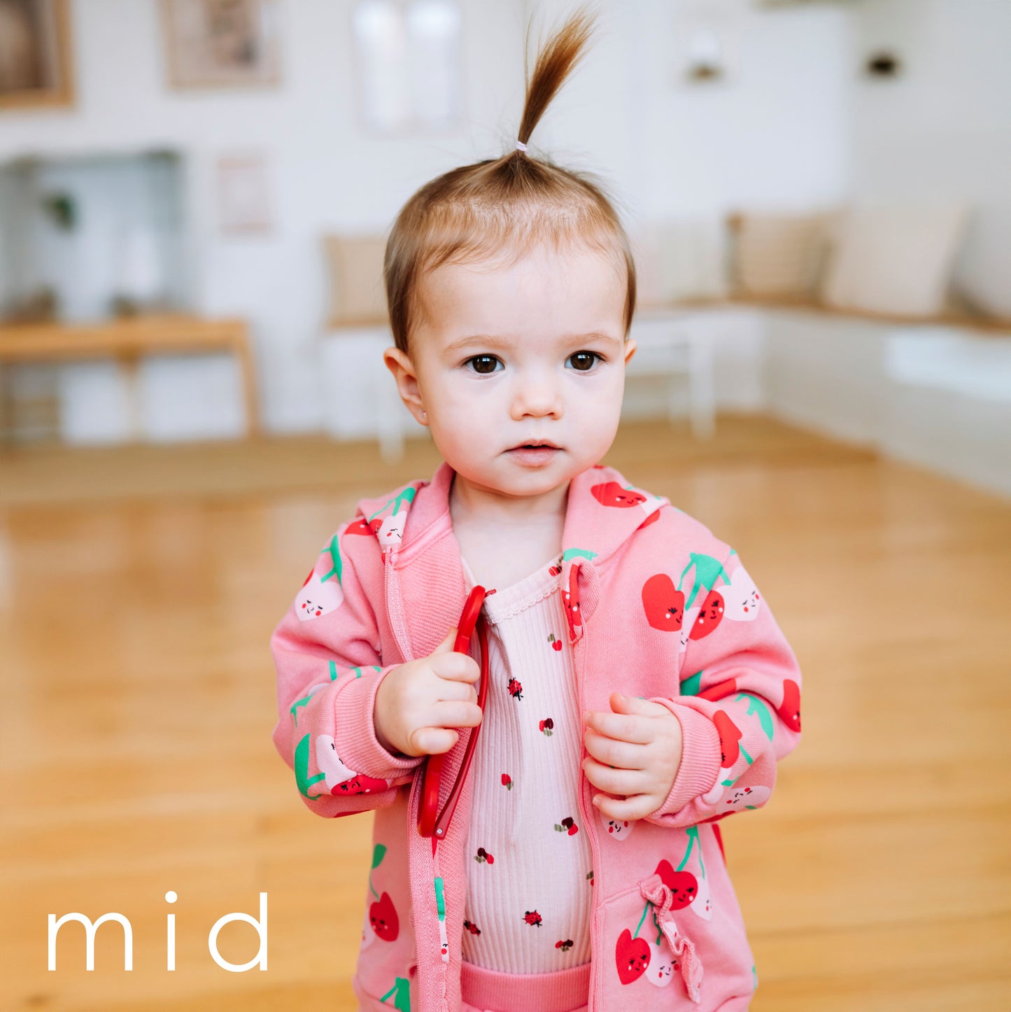 MID Cherry Zip Up Hoodie