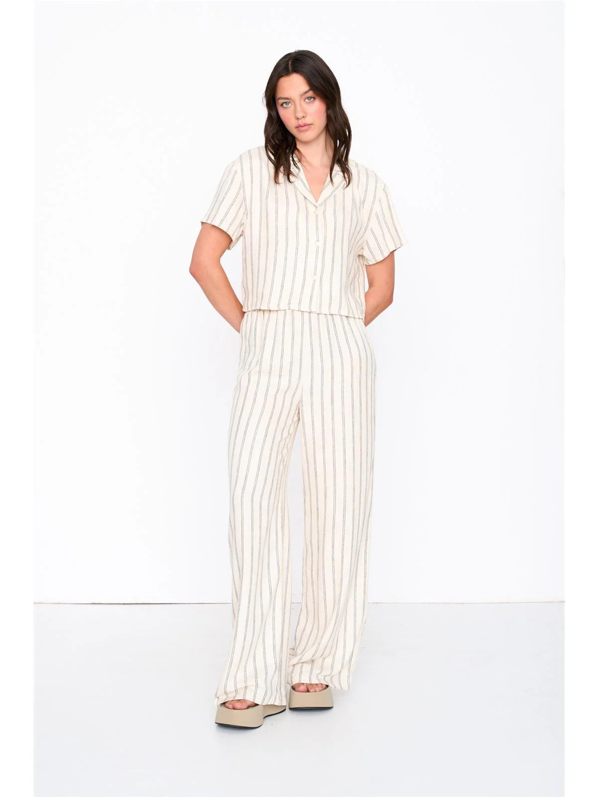 24 Colours Striped Button Down SP